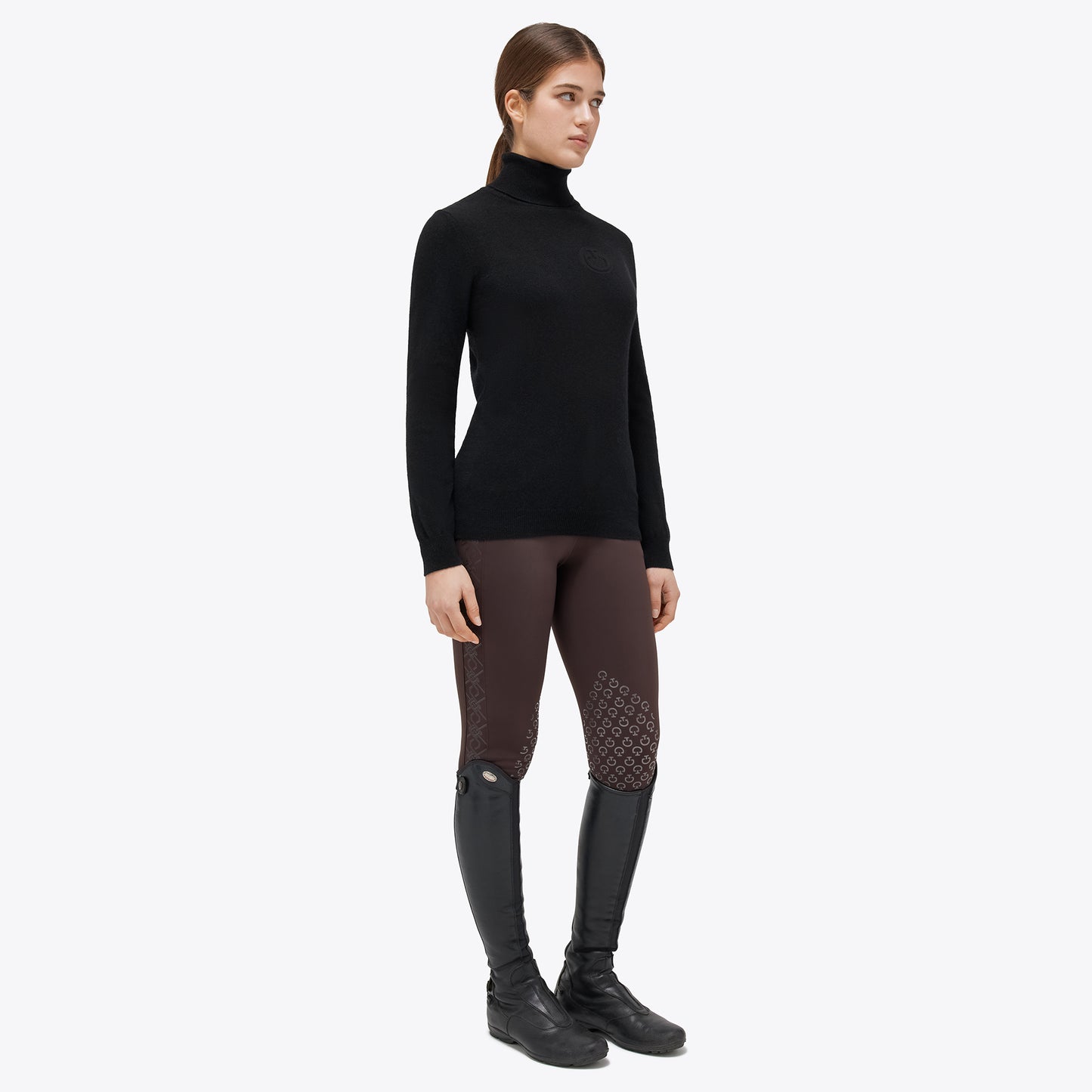 Pull cachemire Cavalleria Toscana col roulé
