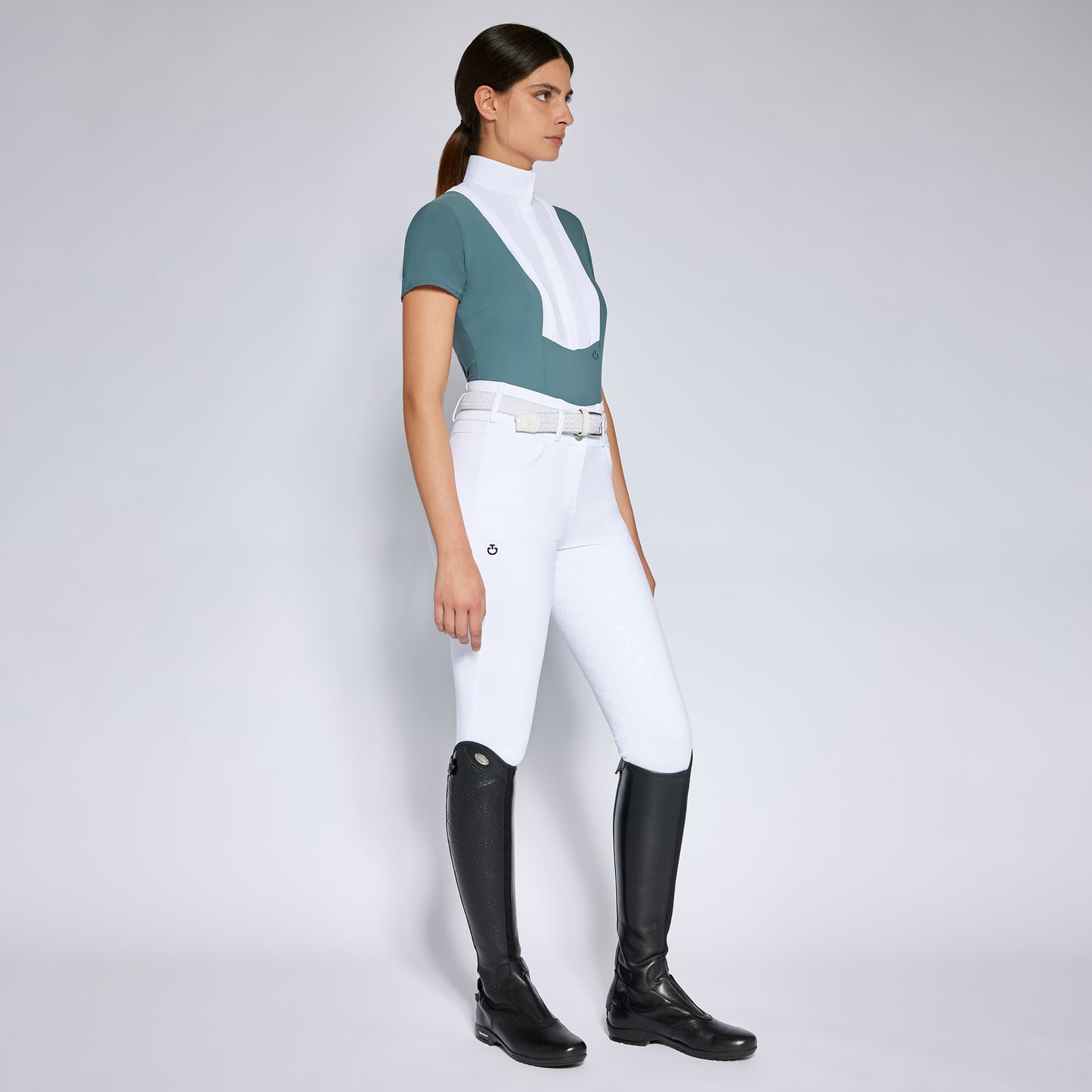 Polo de concours Cavalleria Toscana "American" - Peacook Green