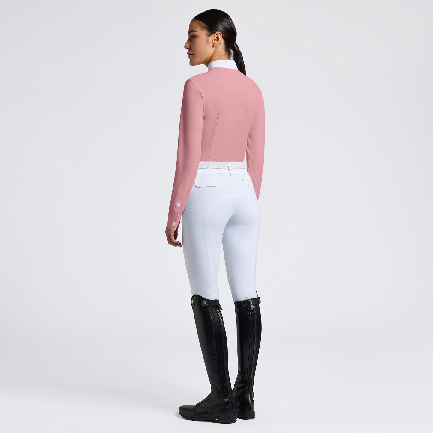 Polo de concours Cavalleria Toscana "Heat Sealed Perforated"- Candy Pink