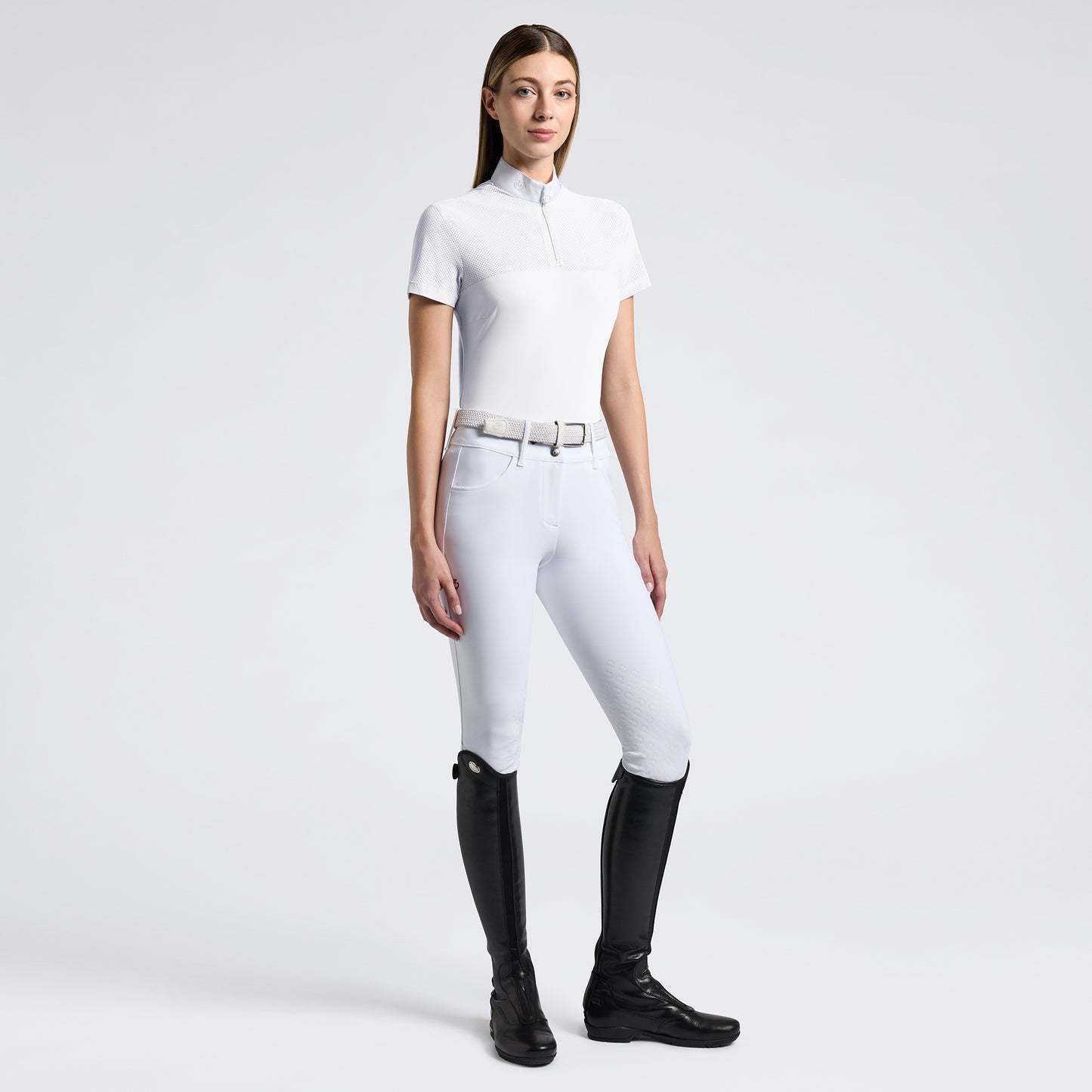 Polo de concours Cavalleria Toscana MC "Perforated jersey insert" - Femme