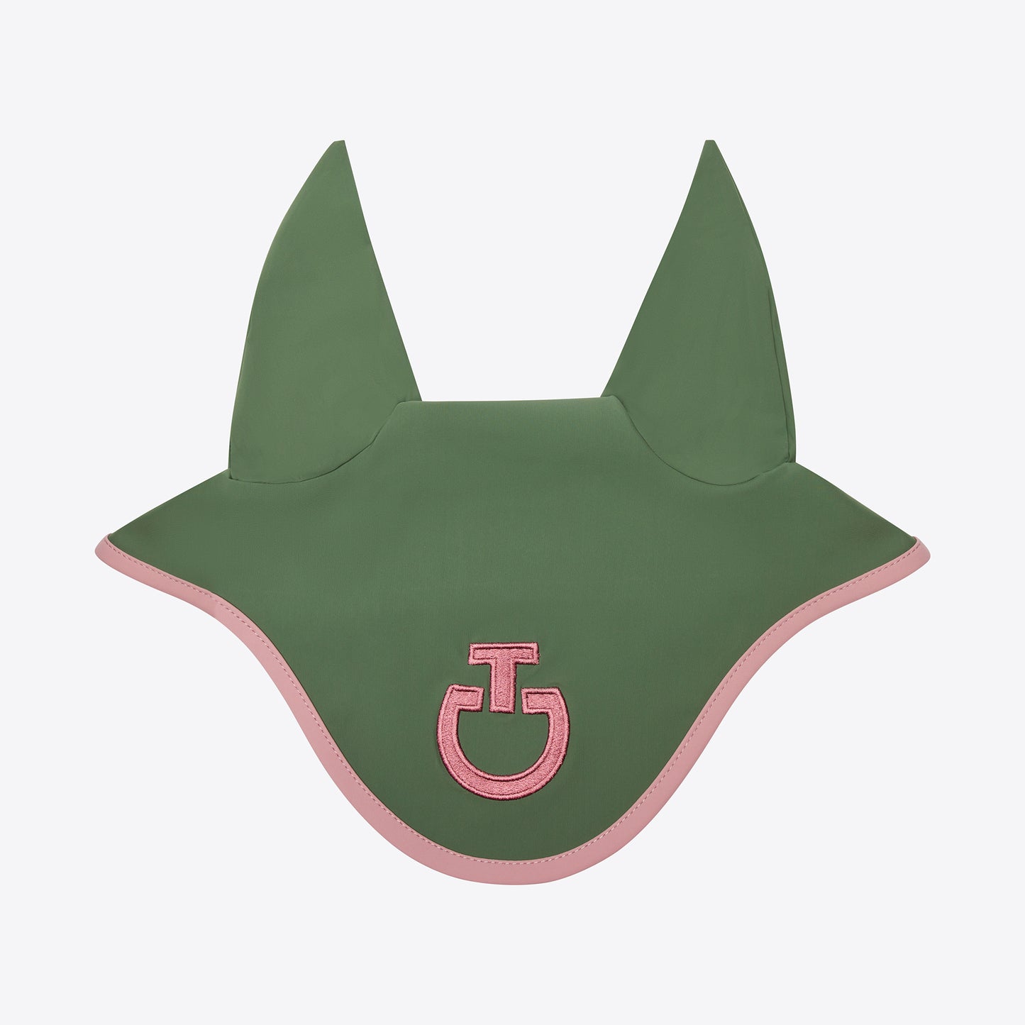 Bonnet Cavalleria Toscana " Light Weight Jersey" - Forest Green/ Candy pink