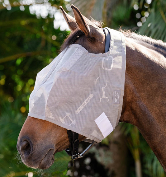 Masque anti-mouches Horseware " Amigo sans oreilles"