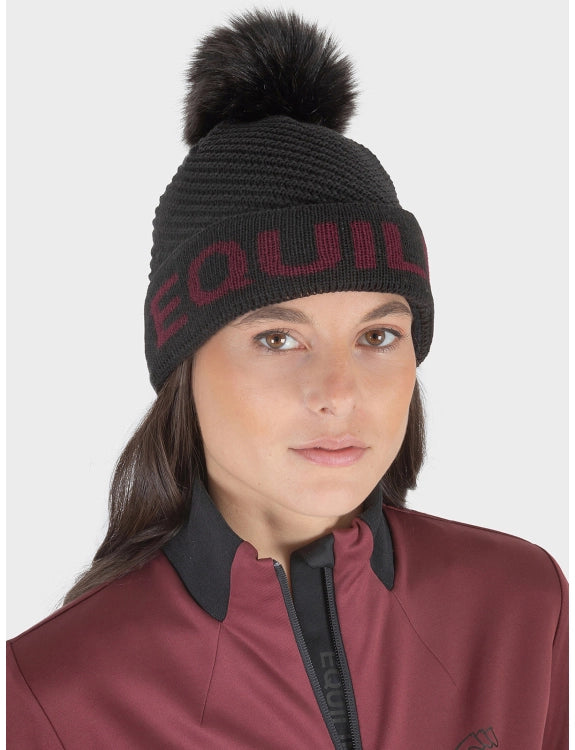 Bonnet Equiline "Claficp" avec pon-pon