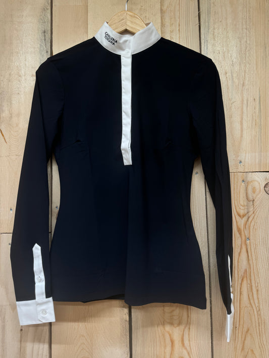 Chemise de concours Cavalleria Toscana "Sheer Black"
