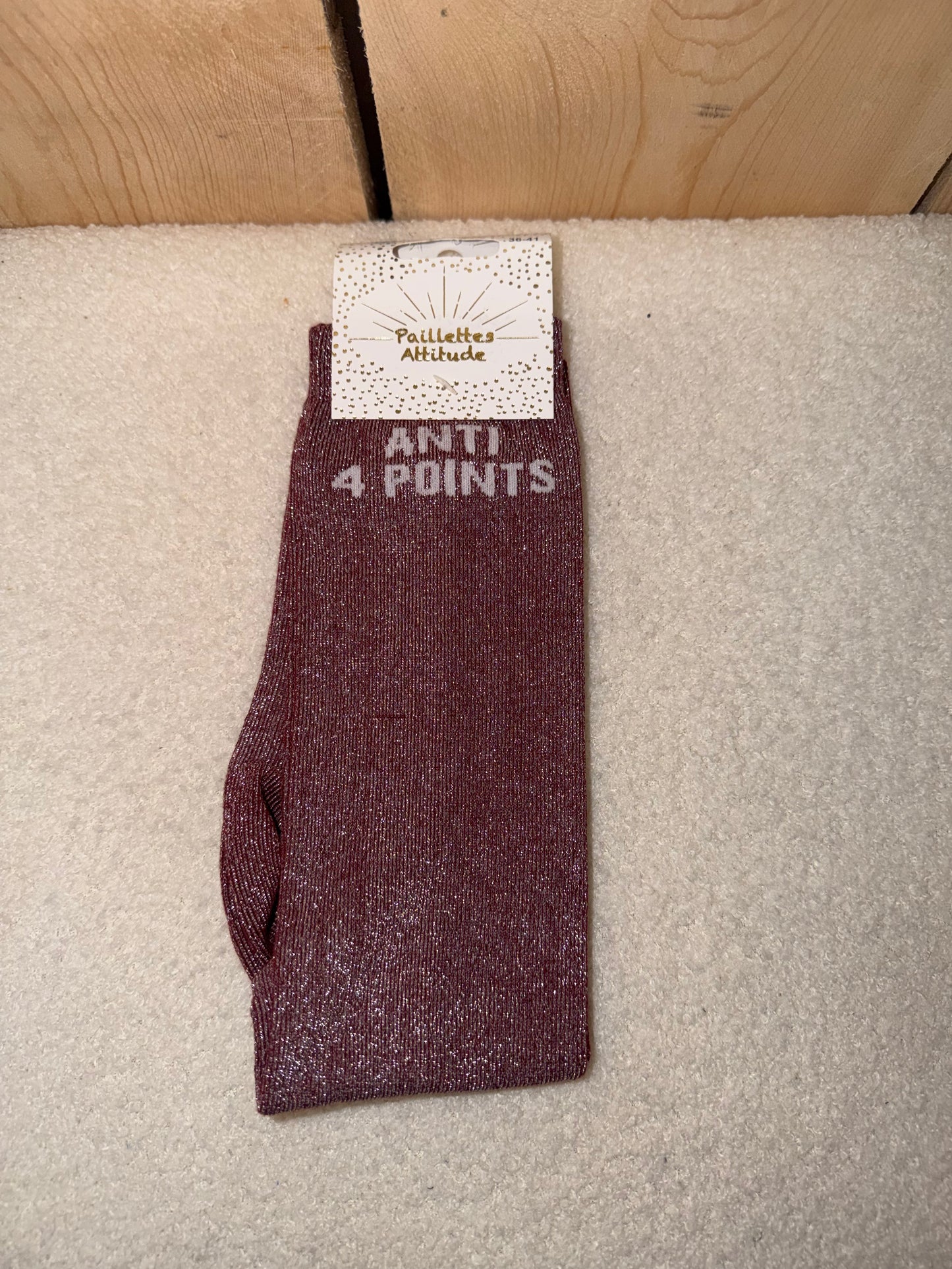 Chaussettes Paillettes "Anti 4 points"