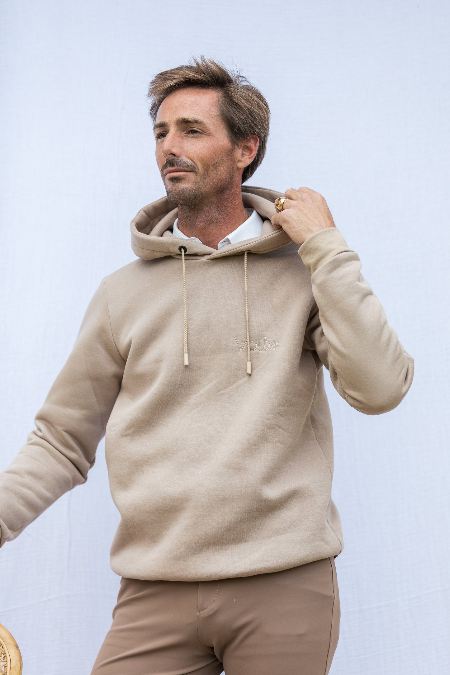 Sweat Volte "L'Audacieux" Beige-homme