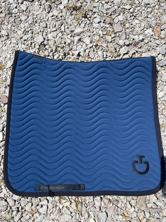 Tapis Cavalleria Toscana "Wave" - dressage - Atlantic Blue