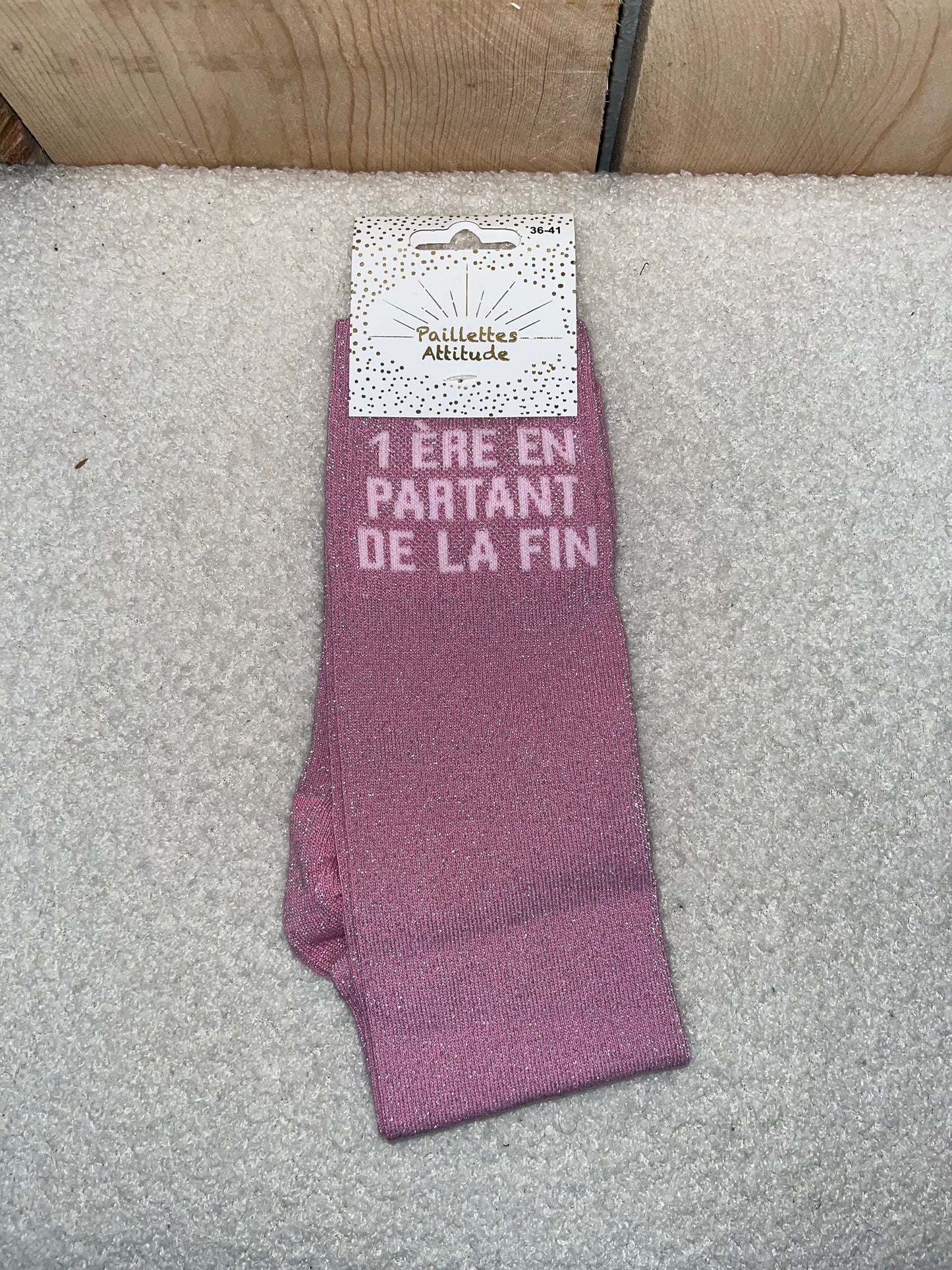 Chaussettes Paillettes "1ère en partant de la fin"
