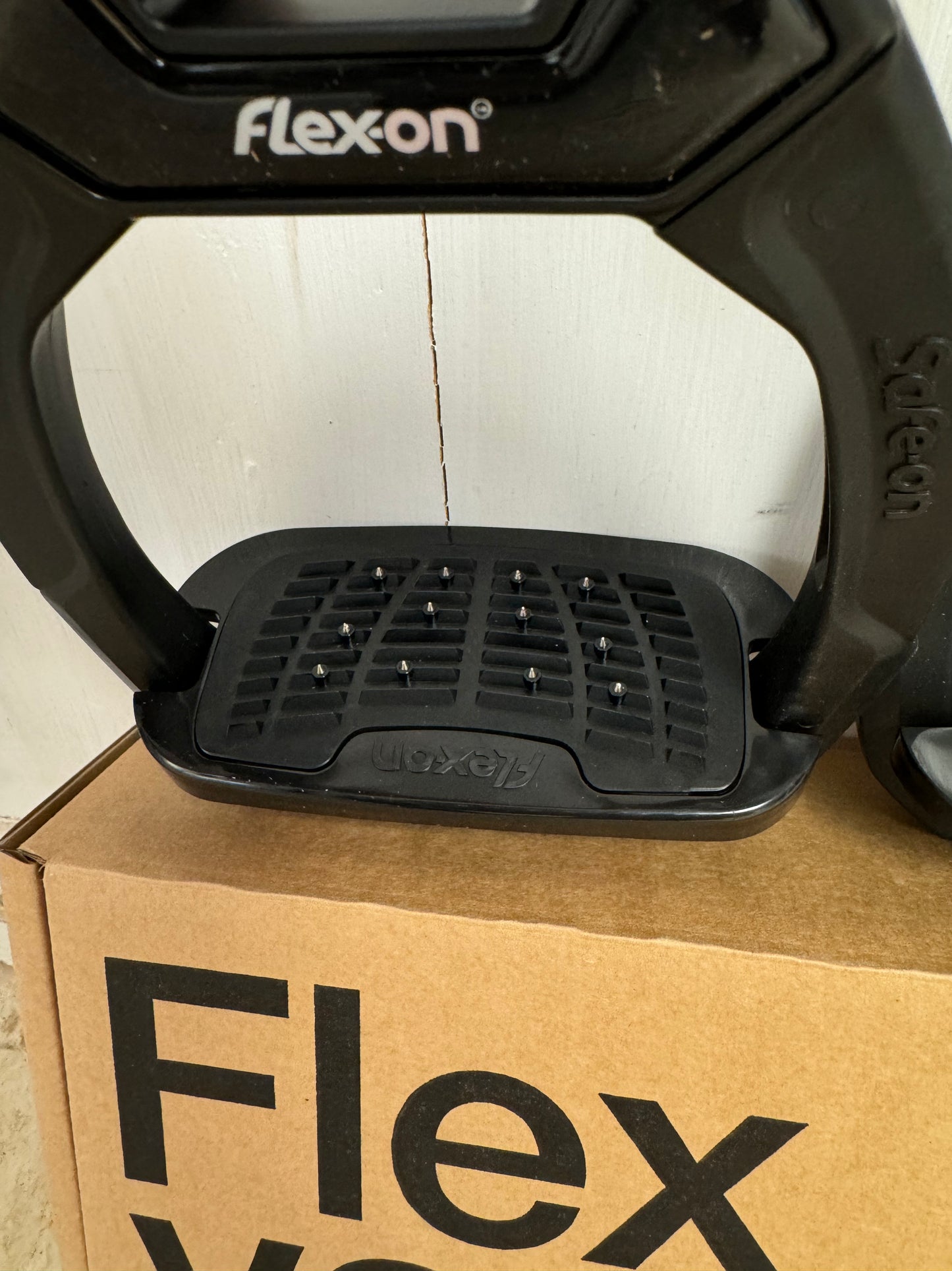 Etriers Flex-on Safe-on Noir/ Rose clair