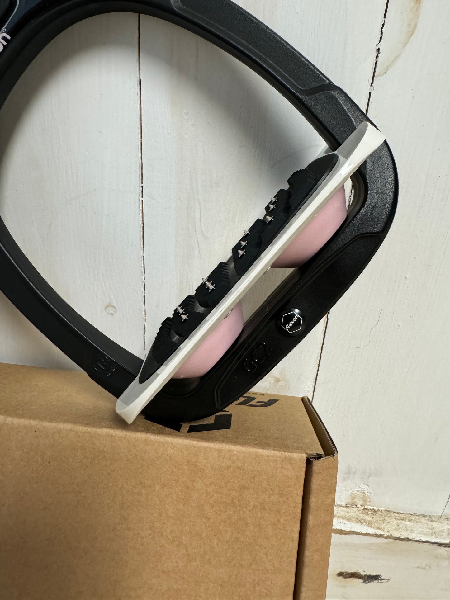 Etriers Flex-on Green Composit noir/rose clair