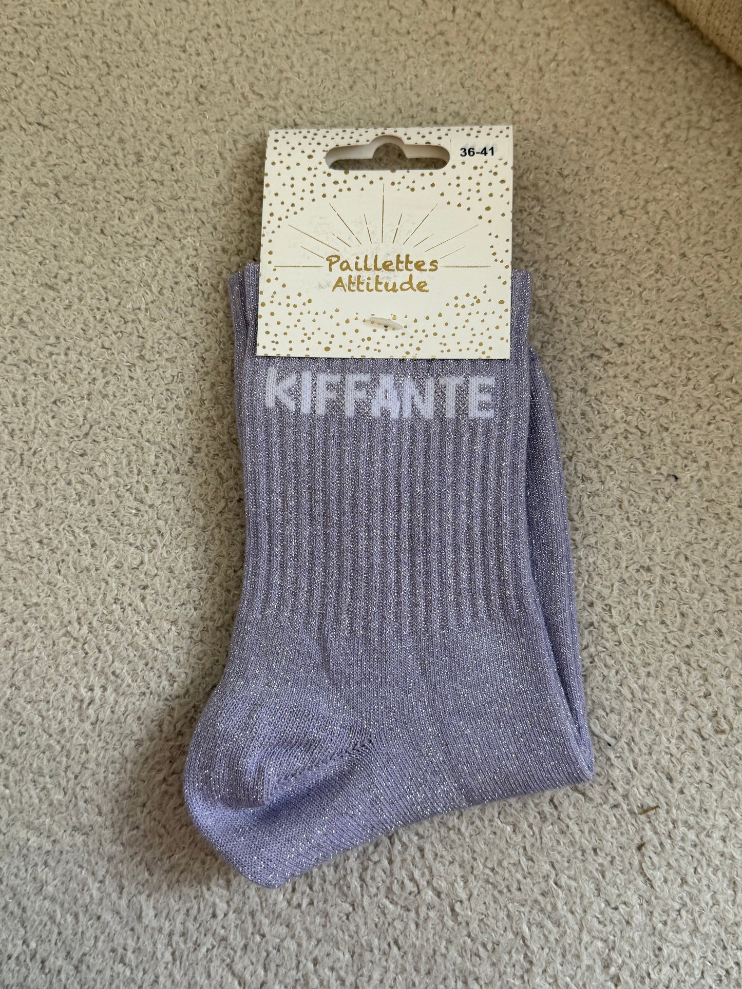 Chaussettes de ville "Paillettes Attitude"