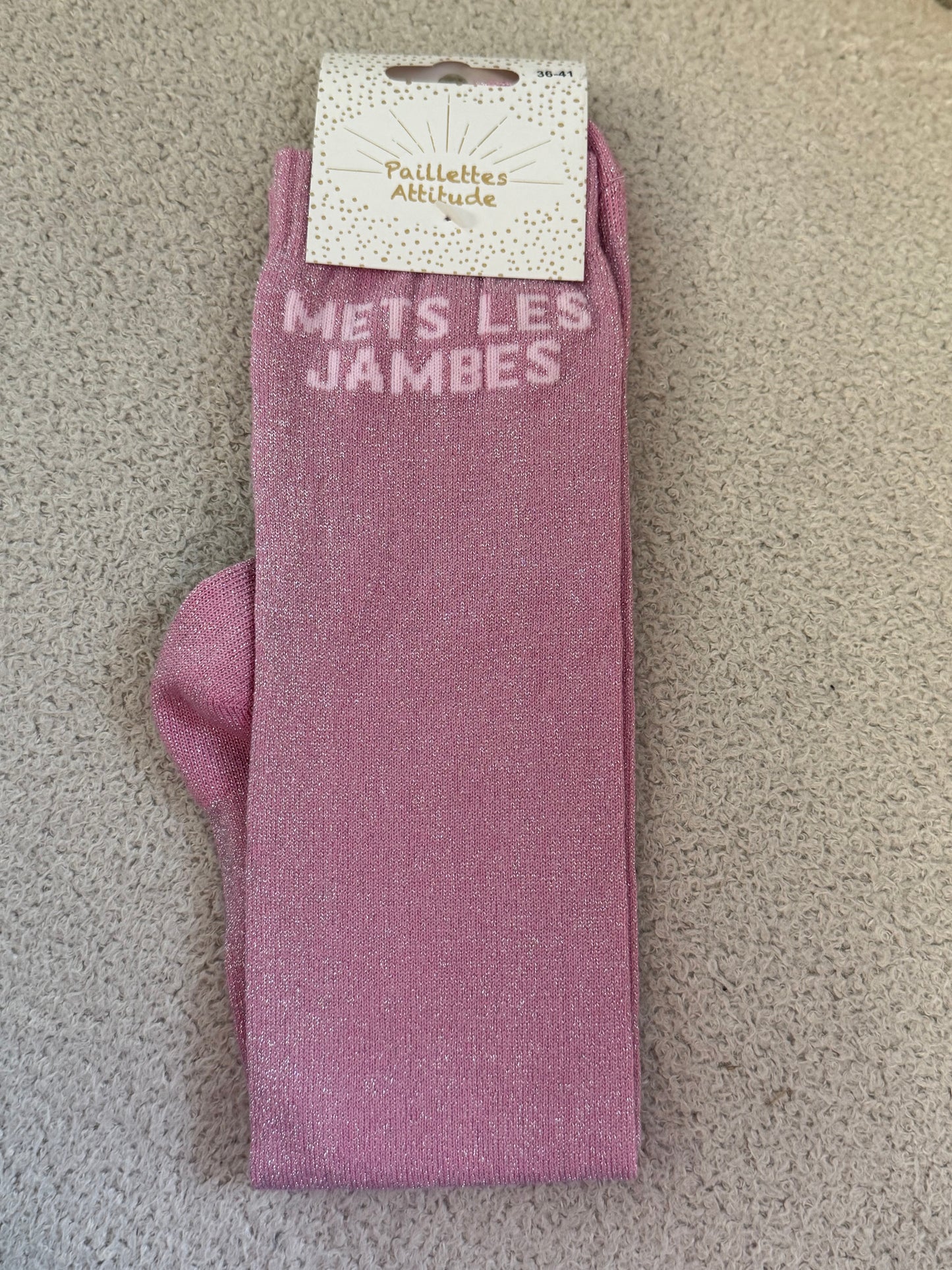 Chaussettes Paillettes "Mets les jambes"