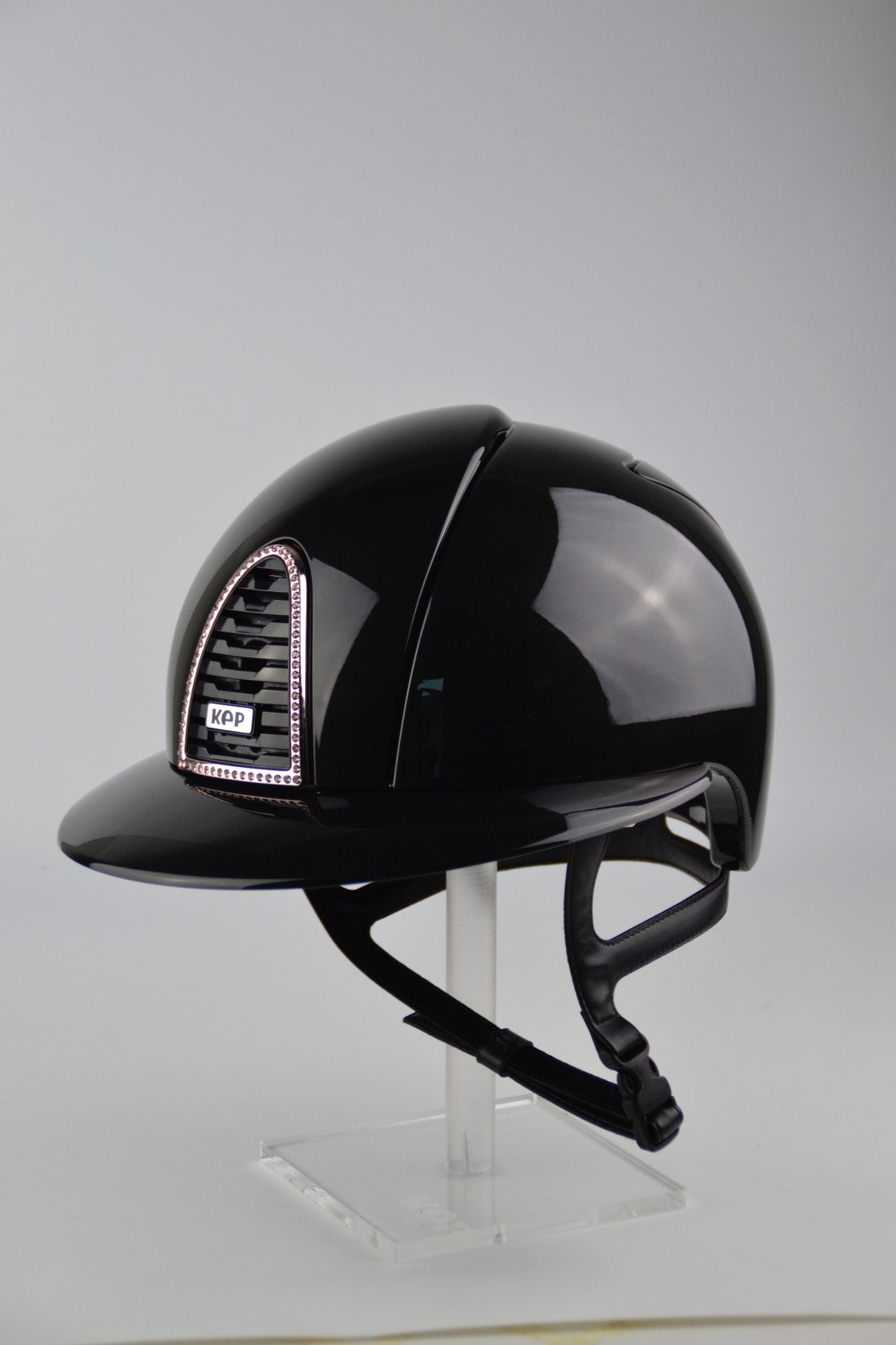 Casque KEP cromo 2.0 Edition limitée Padova Shine Black Visière polo crystals goldrose