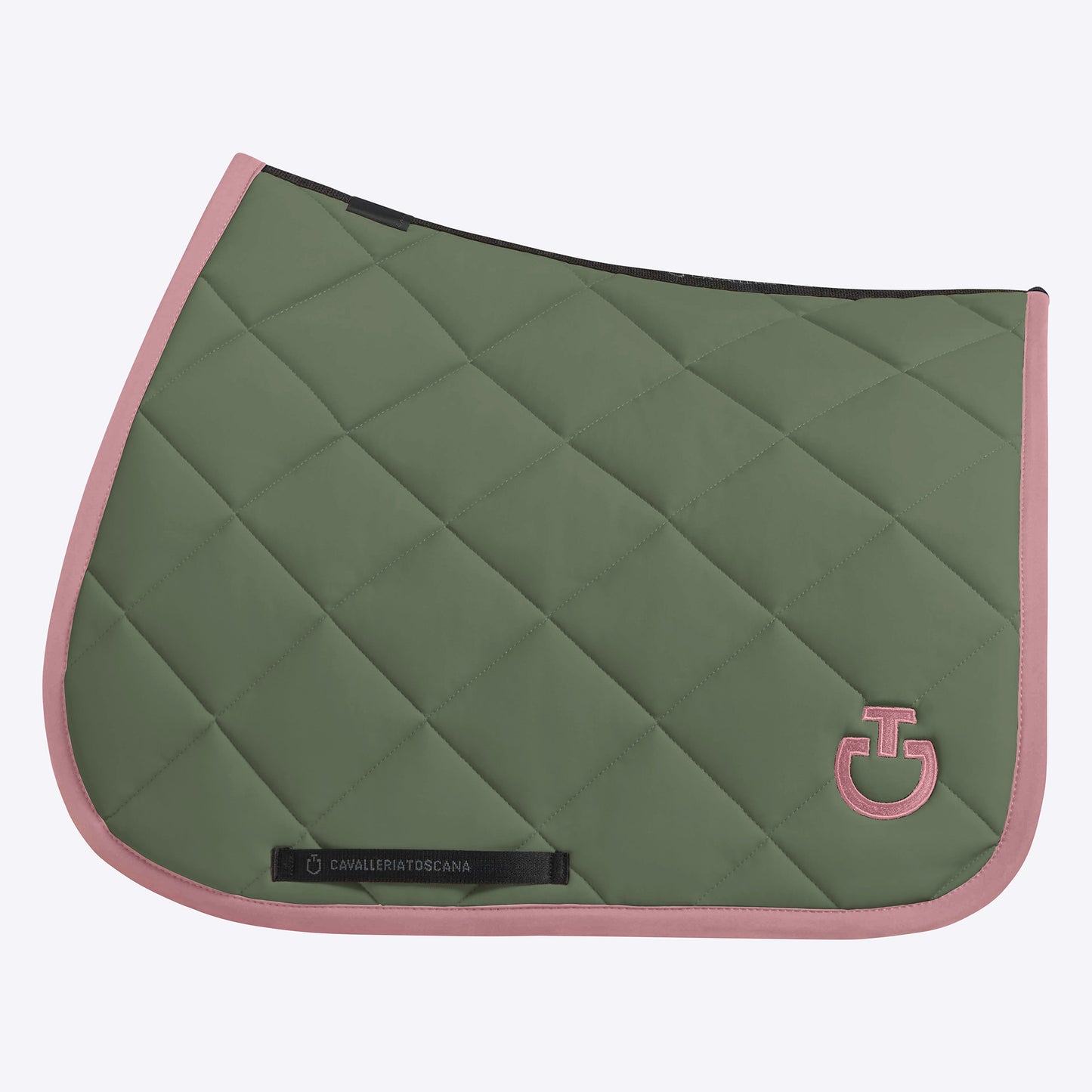 Tapis Cavalleria Toscana " Diamond"- Forest Green / Candy Pink