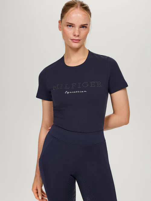 T-shirt Tommy Hilfiger "Belmont Rhinestone" - femme