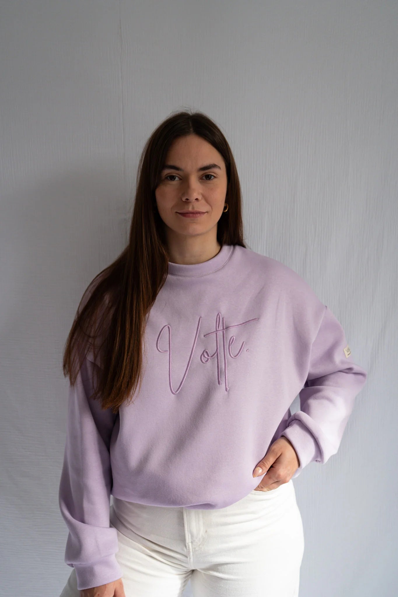 Pull Volte "Le Mythique" Lilas