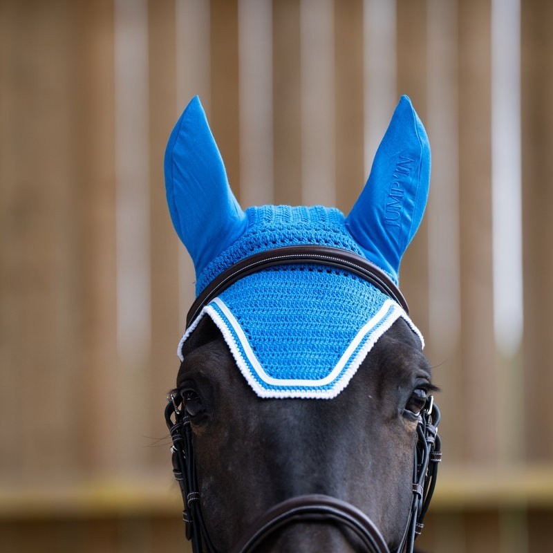 Bonnet Jum'pin "Balthazar" Bleu royal / blanc