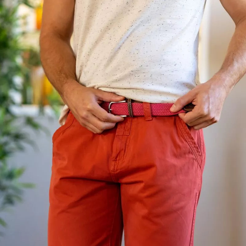 Ceinture tressée élastique Billybelt "La Pitaya"