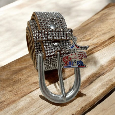 Ceinture Ju & Pa "strass argent"