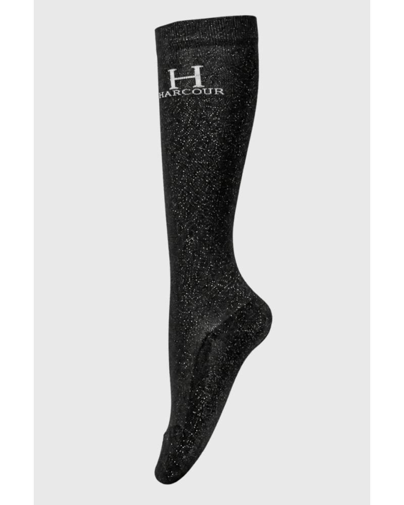Chaussettes Harcour à paillettes "Happy" X2