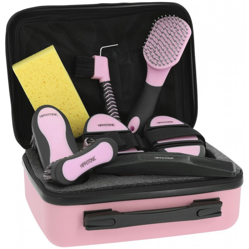 Mallette de pansage Hippotonic "Olivia" - rose