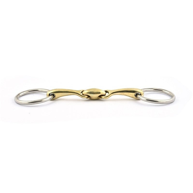 Mors de filet de bride double brisure- Jump'in