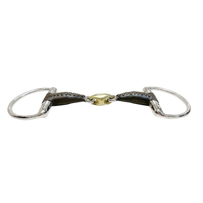 Mors recouvert de cuir à olives double brisure - Jump'in