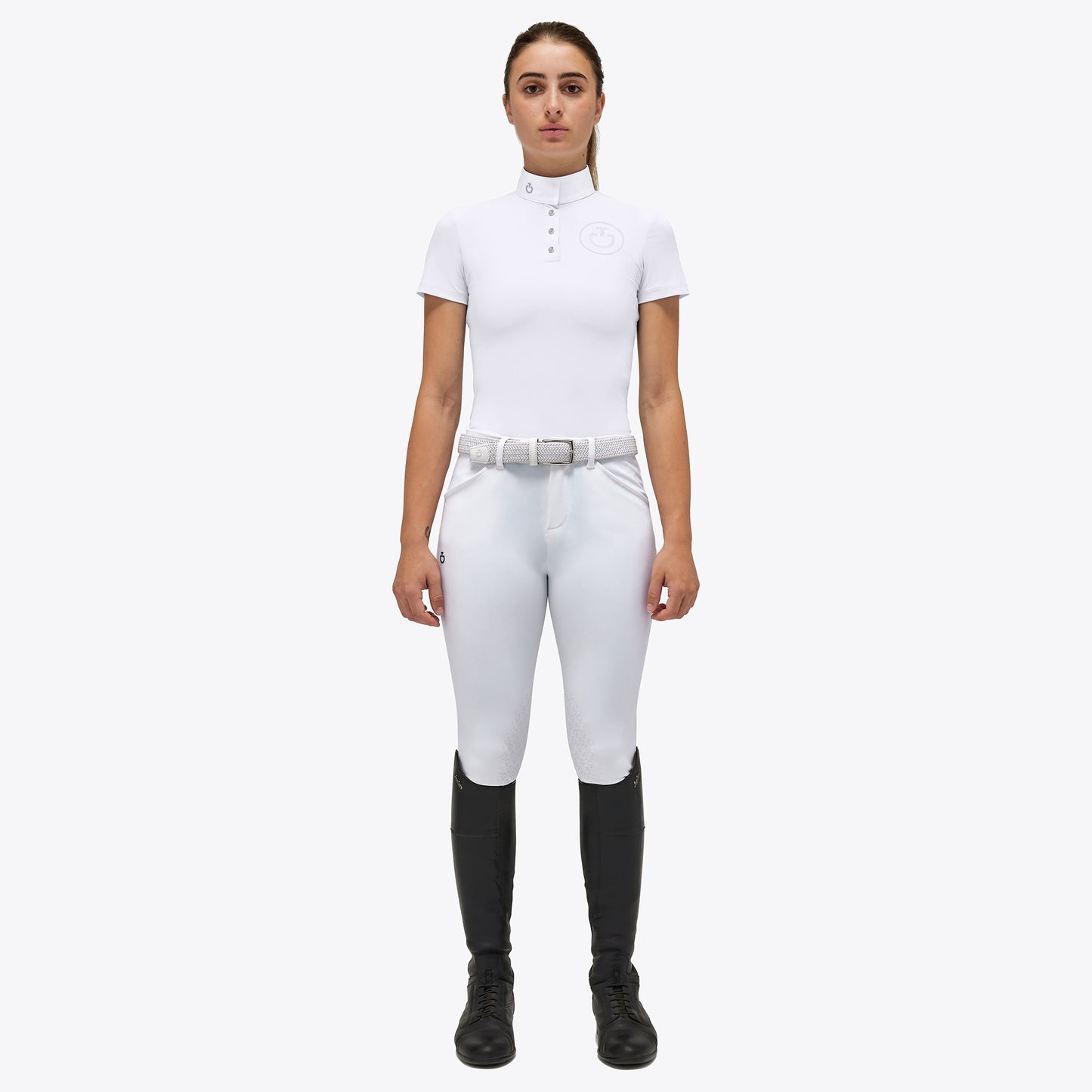 Polo de concours Cavalleria Toscana "Orbit Print Jersey" -enfant