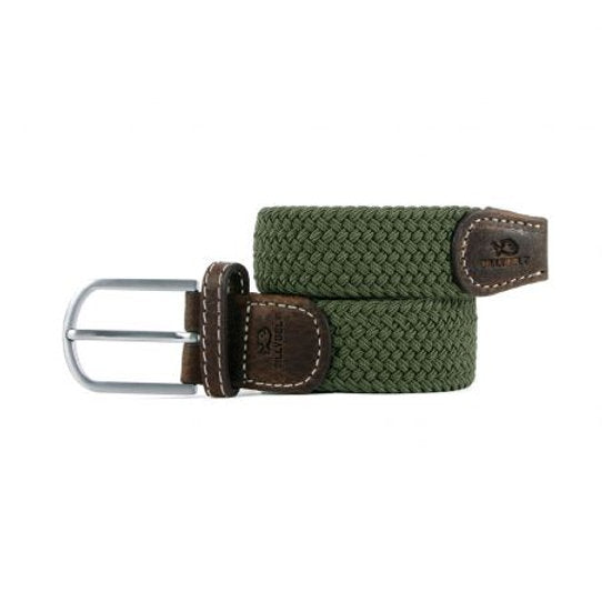 Ceinture tressée élastique BillyBelt - Vert armé