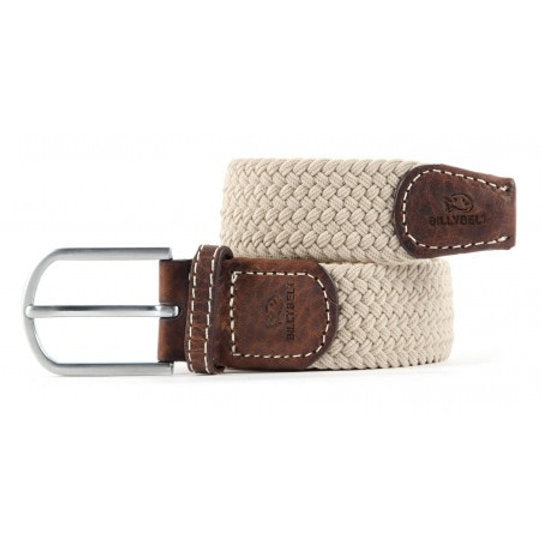 Ceinture tressée élastique BillyBelt - Beige Taupe