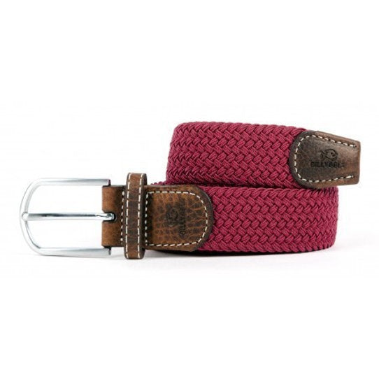 Ceinture tressée élastique BillyBelt - Bordeaux