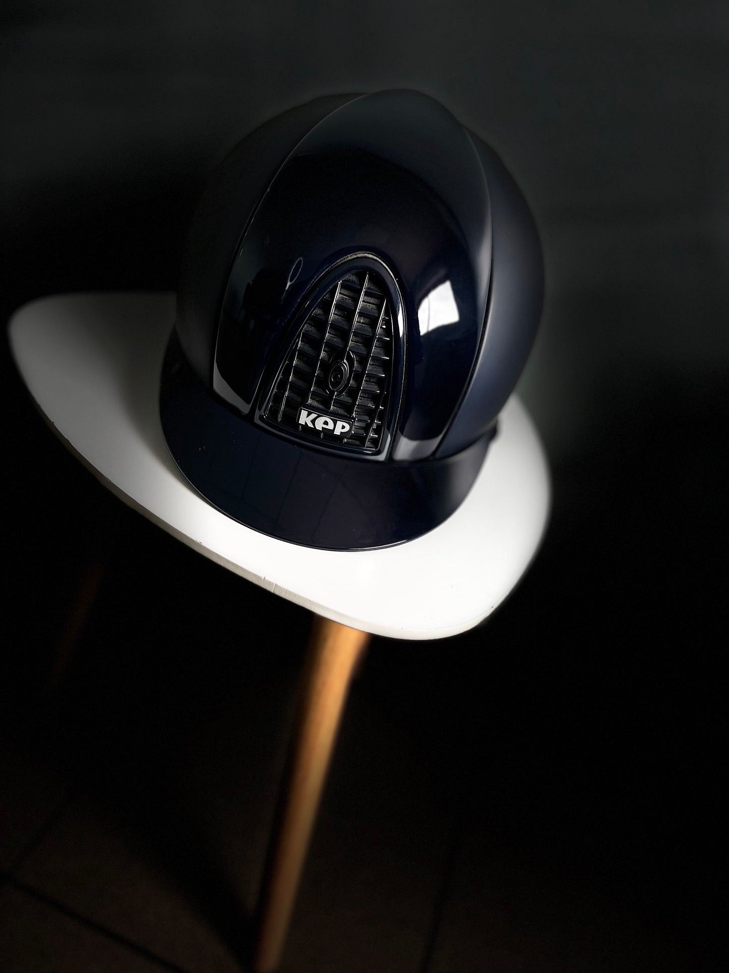 Casque Chromo blue textile/polish