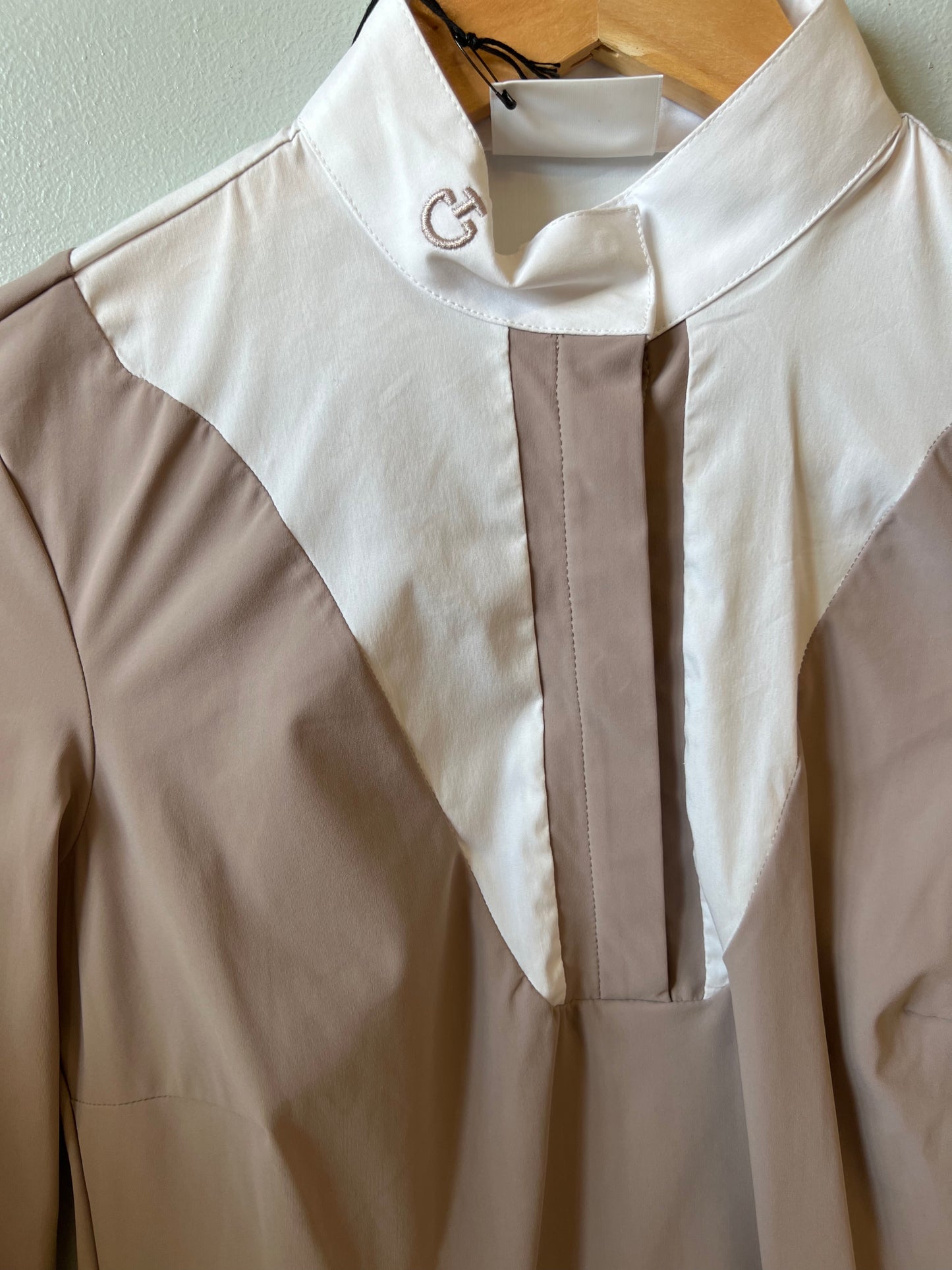 Chemise femme manches longues Cavalleria Toscana rose poudrée