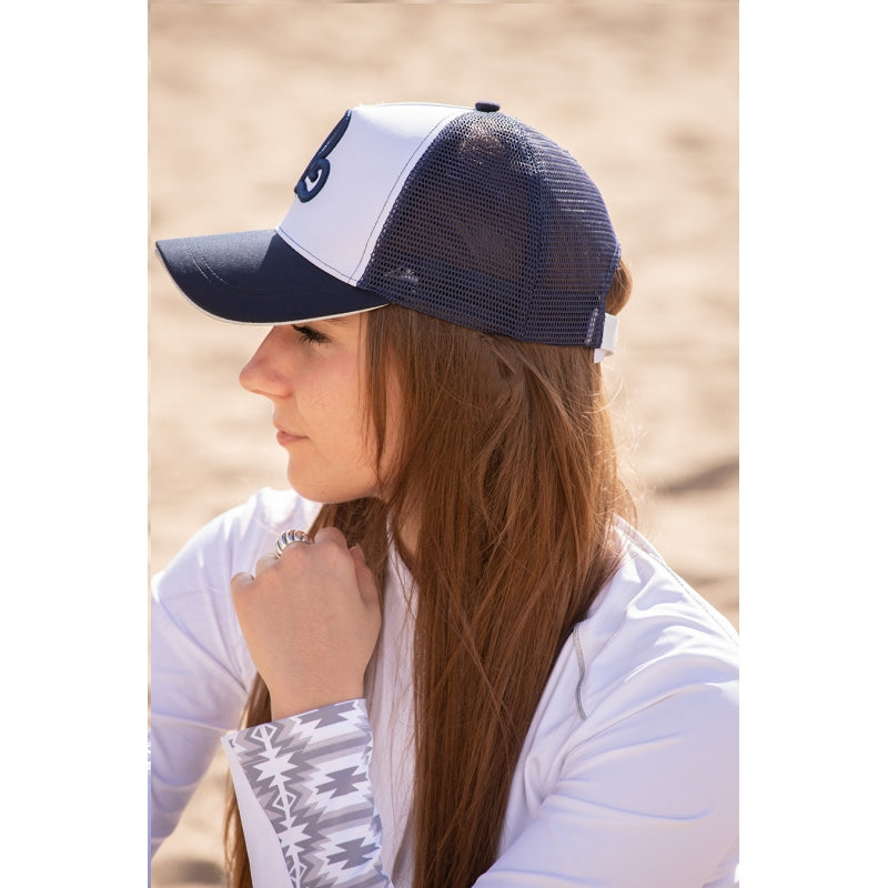 Casquette Pénélope "Mesh" - Marine & Blanc