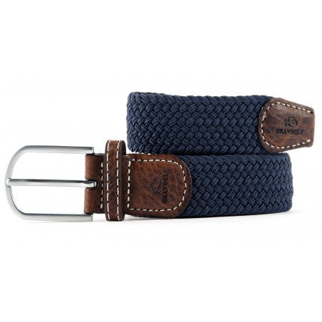 Ceinture tressée élastique BillyBelt - Bleu Ardoise