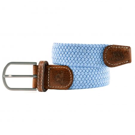 Ceinture tressée élastique BillyBelt - Brise bleu