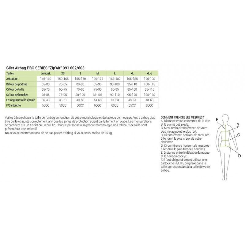 Airbag Pro série "ZIPAIR"