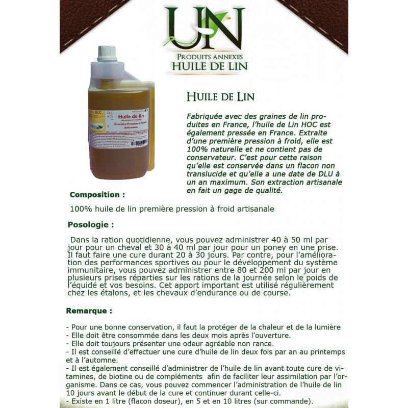 Huile de Lin - Ungula Naturalis