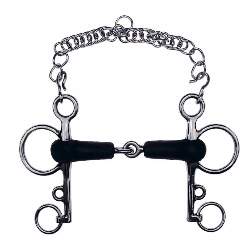 Mors Pelham caoutchouc