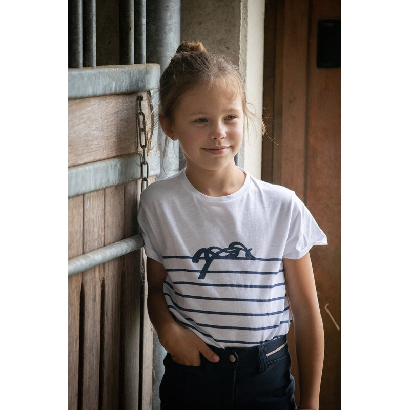T-Shirt Harlem Eden by Pénélope Blanc & Lurex Marine - Enfant