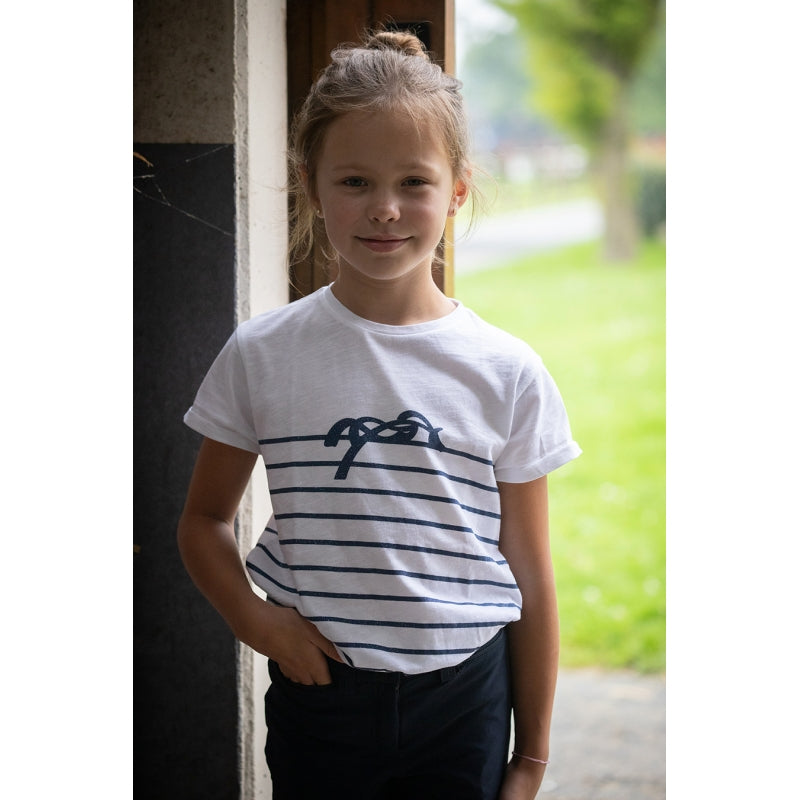 T-Shirt Harlem Eden by Pénélope Blanc & Lurex Marine - Enfant