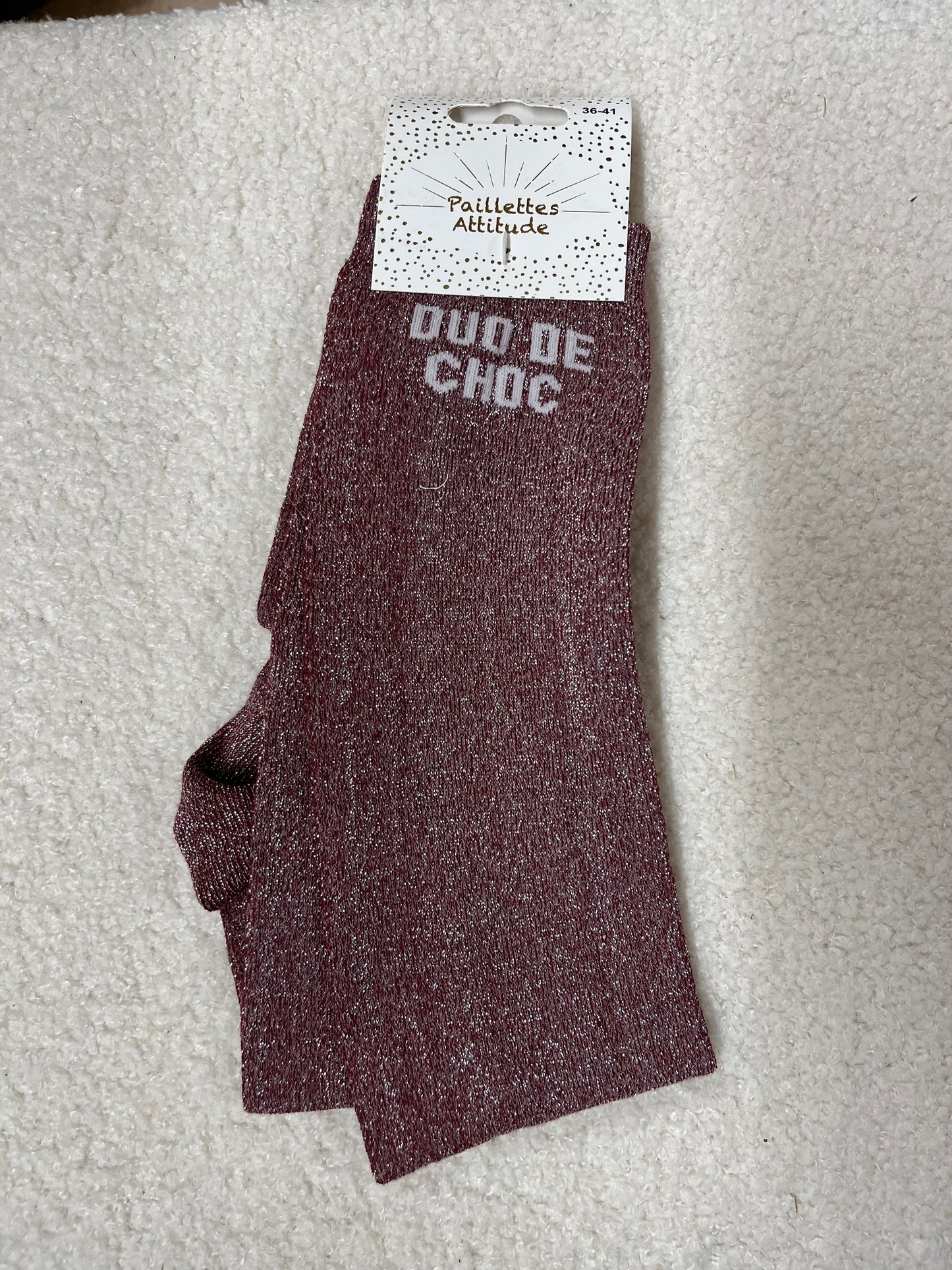 Chaussettes Paillettes "Duo de choc"