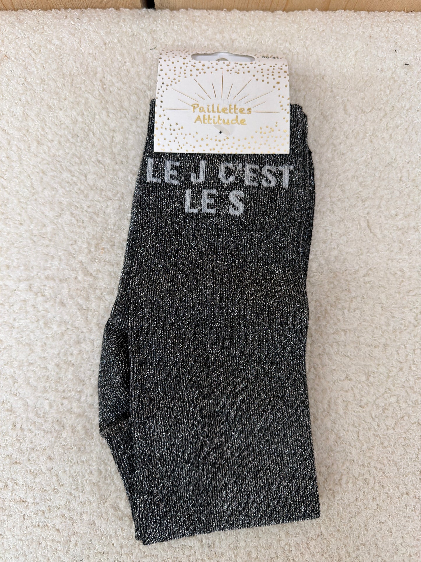 Chaussettes Paillettes " Le J c'st le S