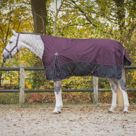 Couverture QHP 1200D 150gr  Demi cou -Wine Red