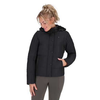 Blouson QHP 2 en 1 avec manches amovibles "Rayah" - Noir