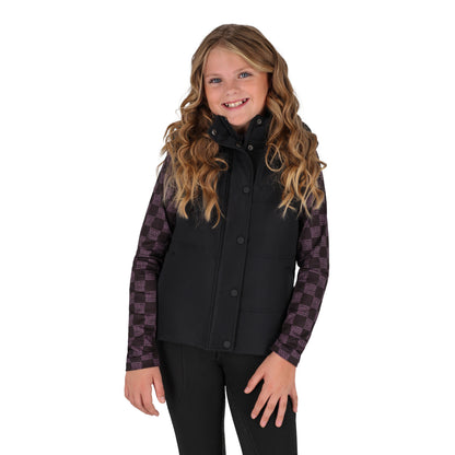 Blouson QHP 2 en 1 avec manches amovibles Noir - enfant