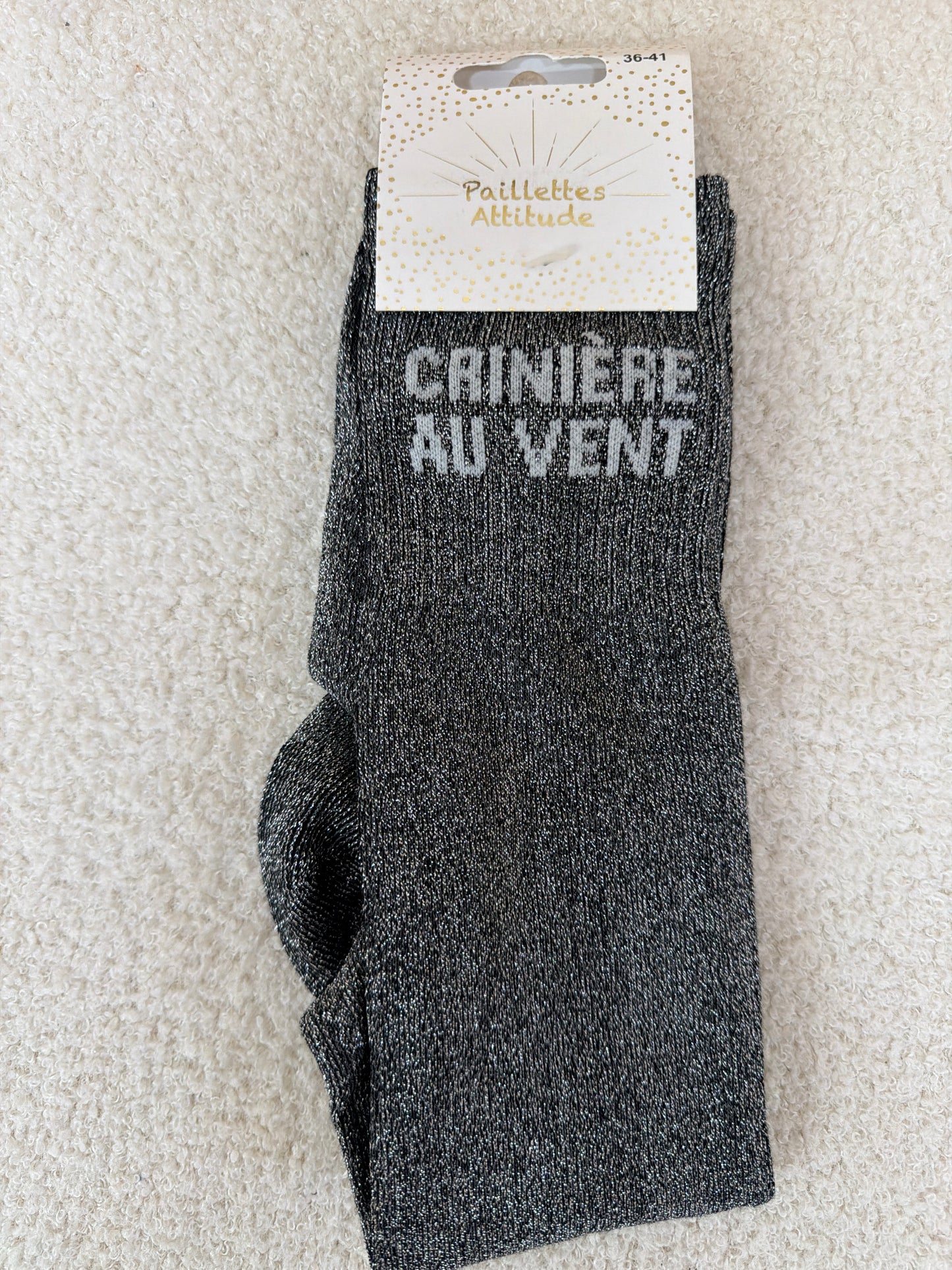 Chaussettes Paillettes "Crinière au vent"