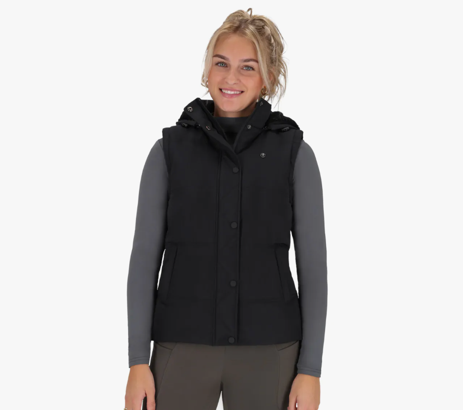 Blouson QHP 2 en 1 avec manches amovibles "Rayah" - Noir