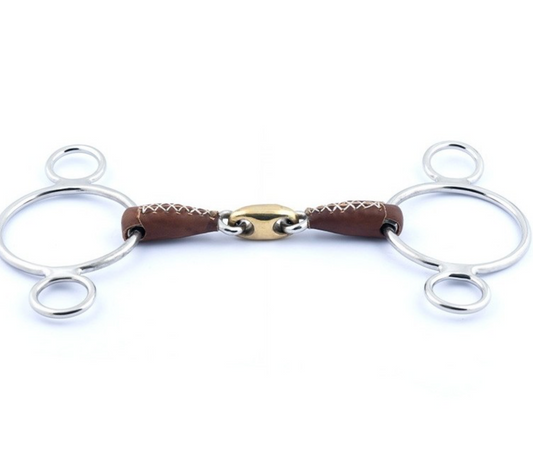 Mors recouvert de cuir Pessoa double brisure - Jump'in