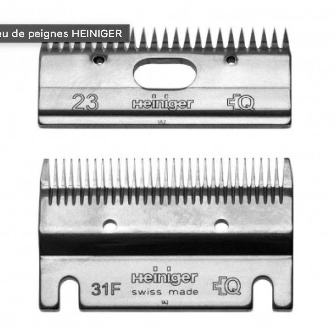 Jeu de peignes HEINIGER